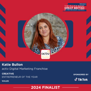 Katie Bullon, MD of activ Digital Marketing, has been shortlisted for the Great British Entrepreneur Awards